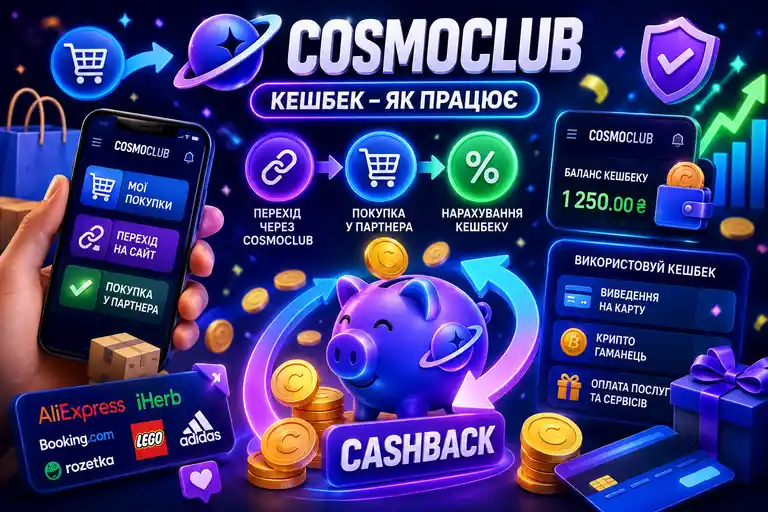 Схема начисления кэшбэка в казино Cosmoclub
