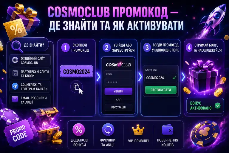 Поле ввода промокода при регистрации в казино Cosmoclub