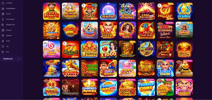 Каталог популярных игр и слотов Cosmoclub